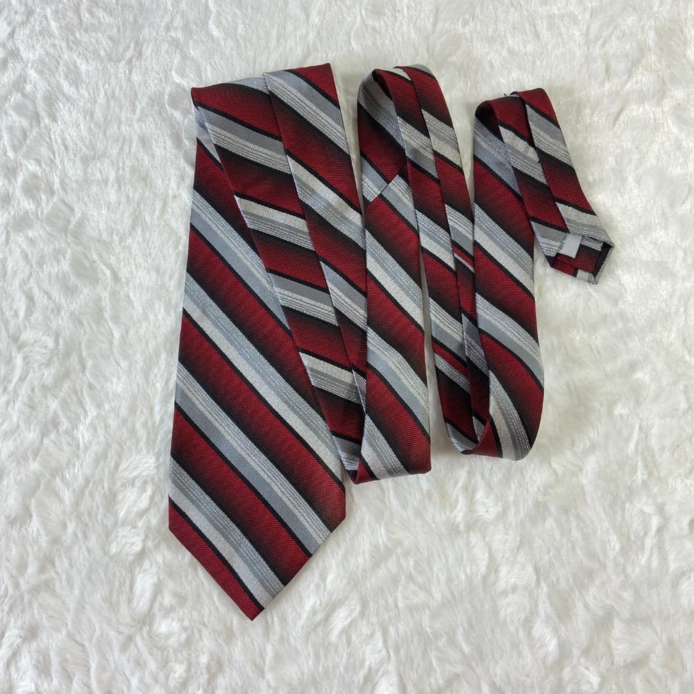 Burma Bibas Diagonal striped Silk Tie